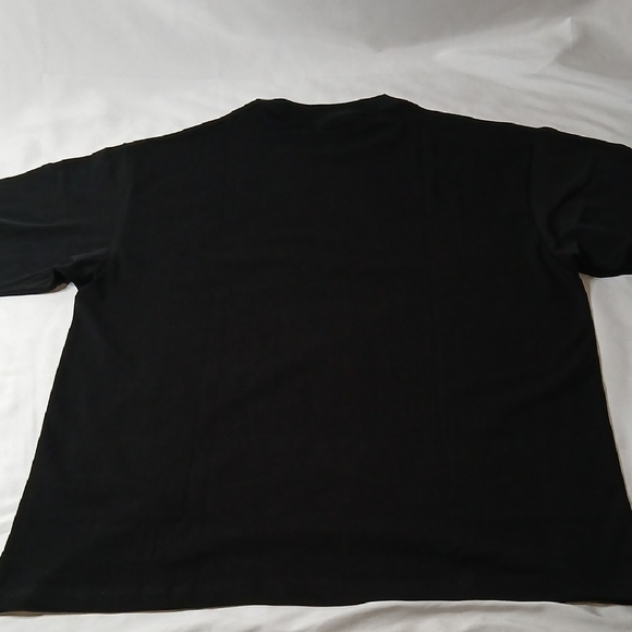 Balenciaga Black Tee with Embroided White Script - Picture 4 of 4